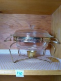 Pyrex Warming dish and Stand
