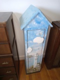 custom Woodne CD Storage House with Nautical Design