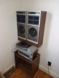 Vintage Sound Design Stereo System- Tuner, Cassette, Speakers, Stand