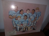 Unframed Carolina Football Print, with protective sleeve