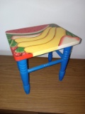 Artisan Handpainted Footstool