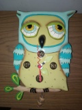 Novelty Owl Wall Clock