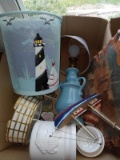 BL - Lamp Nautical Wastebasket Nautical Decor