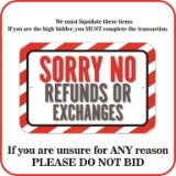 NO REFUNDS