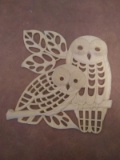 MCM Plastic Owl Wall Hanging