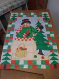Nylon Garden Flag - Christmas Snowman