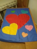 Nylon Garden Flag - Hearts