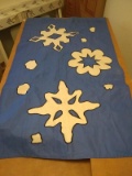 Nylon Garden Flag - Snowflakes