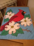 Nylon Garden Flag - Red Cardinal
