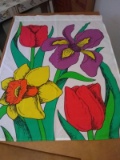 Nylon Garden Flag - flowers