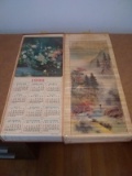 Collection of Printed Bamboo Calendars