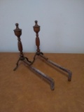 Pair of Brass Fire Dogs