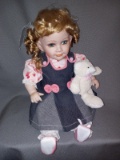 Ceramic Baby Doll with Bear