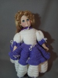 Porcelain Baby doll with Crocheted Dress