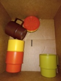 BL - Vintage Tupperware Coffee Mugs with Lids