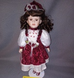 Porcealin Doll Girl with Fancy Dress