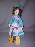 PorcelainDoll Country Girl with Guitar
