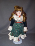 Porcelain Doll, Girl with Green Dress