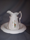 Ironstone Bowl and Pitcher