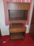(2) Dutch Inspired Single Drawer Night Stands by Stanley