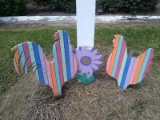 Custom Wooden Chicken and Garden Decor