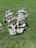 SHED- Singing Frogs Garden Figure - Resin