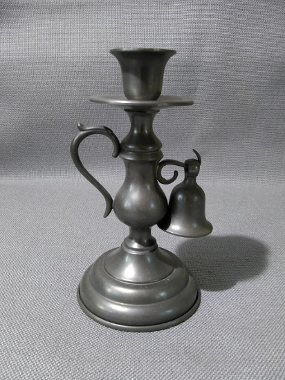 Pewter Candlestick with Snuffer