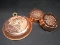 Collection 3 Copper Jello Molds