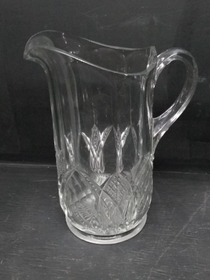 Early American Vintage Lead Crystal Pitcher