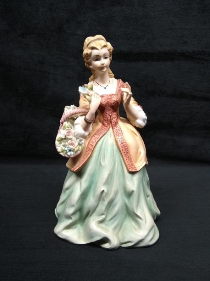 Hand painted Ceramic Lefton Victorian Figure