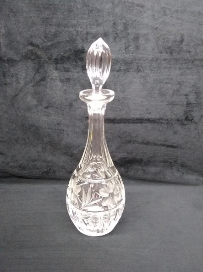 Glass Etched Decanter