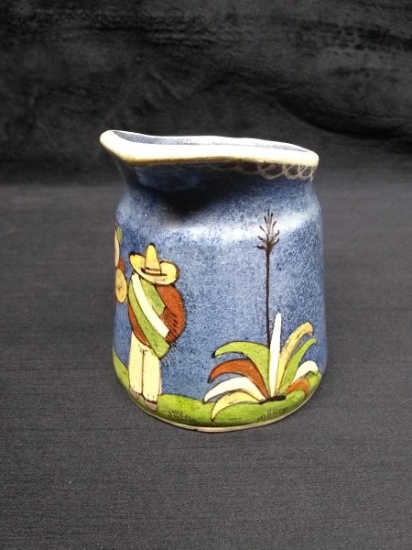 Hand painted Mexican Pottery Creamer