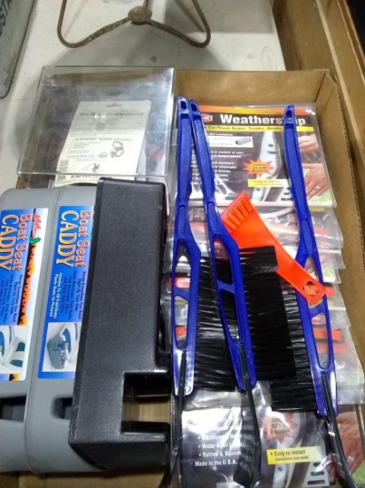 BL-Boat Seat Caddies, Ice Scraper, Weather Stripping Kits-NIP