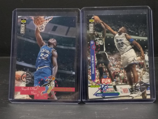 (2) Basketball Collector Card -Shaquille O'Neal - #202 & #184 - Collectors Choice