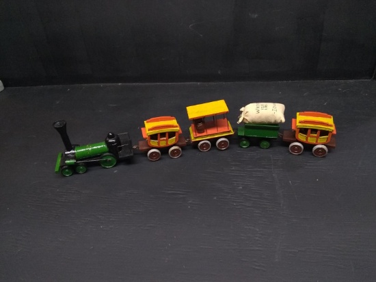 Novelty Wooden Four Car Train Toy