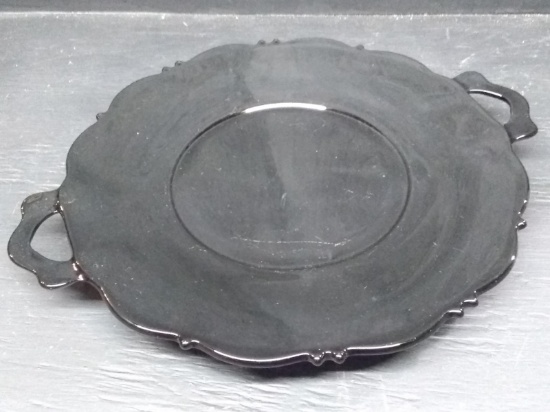 Black Amethyst Double Handled Plate