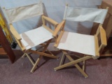 Pair Canvas Director's Chairs