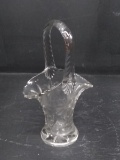 Crystal & Etched Handled Basket