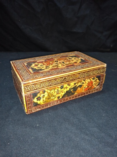 Antique Inlaid Decorative Storage Box