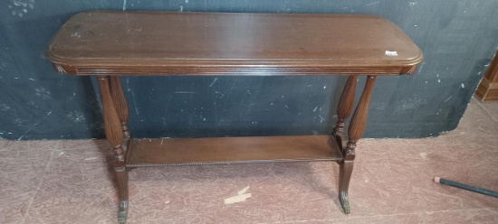 Antique Mahognay Sofa Table w/ Reeded Legs