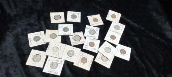(20)  Assorted Canadian Coins