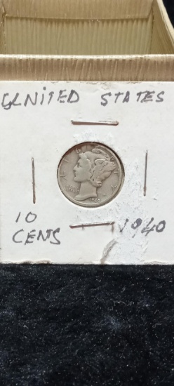 1940 Mercury Head Dime