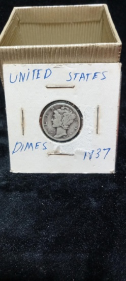 1937 Mercury Head Dime