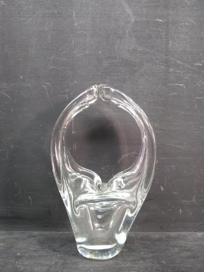 Hand Blown Glass Handle Basket