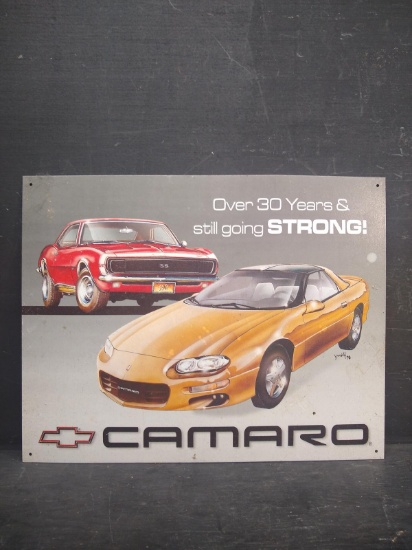 Reproduction Camero Advertising Sign