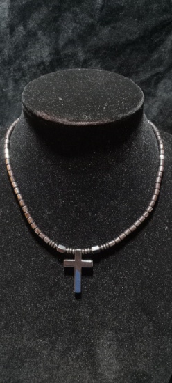 Costume Jewelry-Neodymium Magnet Necklace with Cross