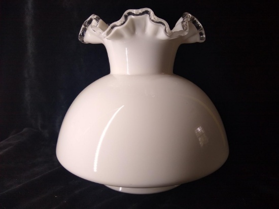 Vintage Silver Crest Fenton Light Shade Bowl