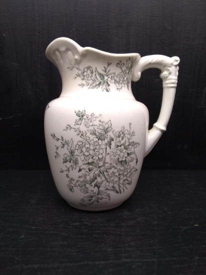 Vintage Hand painted Pitcher with Flower Details