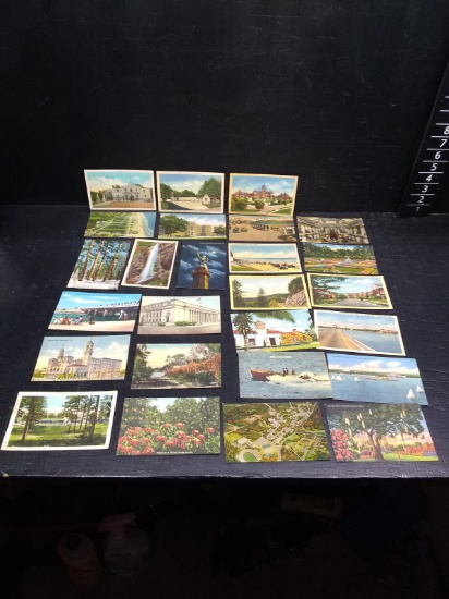 Collection 25 Vintage Linen Postcards
