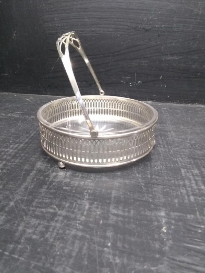 Glass Lined Sterling Silver Handle Condiment Server (1.8 oz without glass)